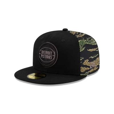 Sapca New Era Detroit Pistons NBA Camo Panel 59FIFTY Fitted - Negrii